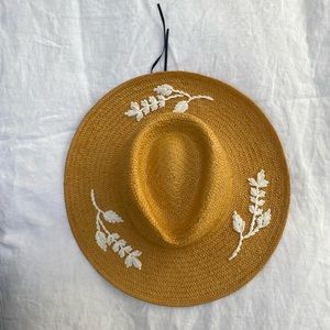 Beautiful embroidered woven hat